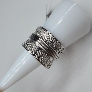 Karis Platinum Bond Brass Spinner Ring 7 NWT